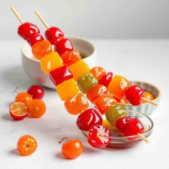 Homemade Tanghulu - Easy Candied Fruit Skewers Recipe